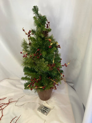 Green Plastic Christmas Tree Holiday Item