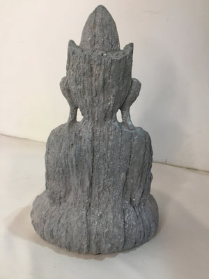 Gray Resin Buddha Statue