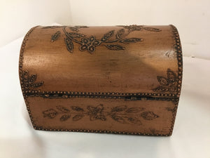 Arched Wood Brown Box