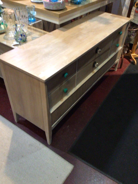 Dixie 8 Drawers Wood Beige/Grey Dresser/Chest