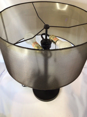 Black/Gray Metal Lamp