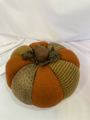 Orange/Brown Felt Pumpkin Holiday Item