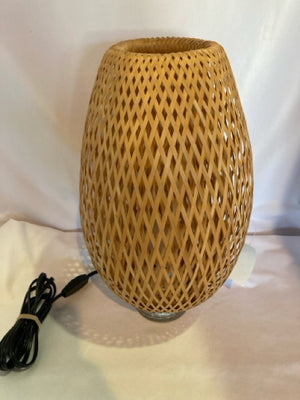 IKEA Tan Bamboo Table Lamp