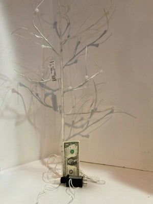 Faux White Wire Electric Tree Holiday Item