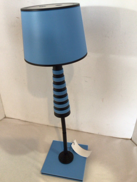 Blue/Black Plastic LED Lamp