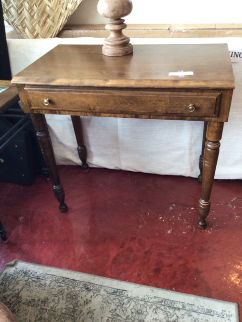 Wood 1 Drawer Brown Desk