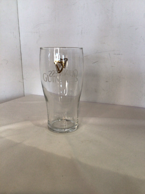 Guinness Vintage Clear Glass Glass