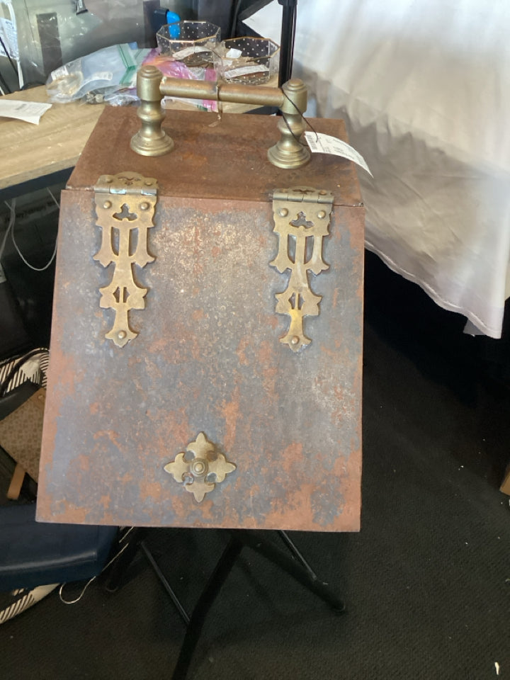 Antique Coal As Is Rust Box