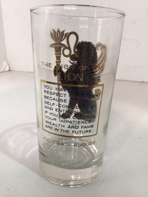 Mid-Century Clear/Gold Glass Glasses