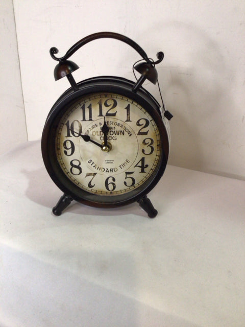 Black Metal Clock
