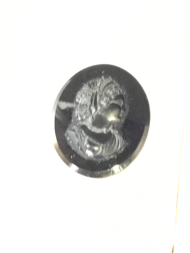 Black Cameo Pin