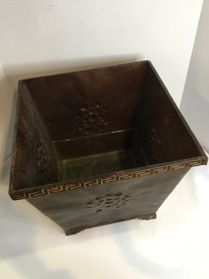 Outdoor/Outside Bronze Metal Planter