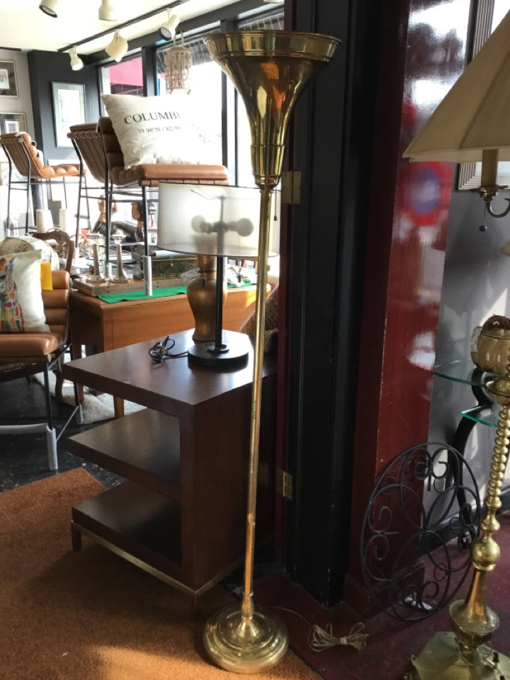 Retro Gold Metal Up Light Floor Lamp