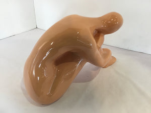 Jaru Mid Century Peach Ceramic Person Figurine