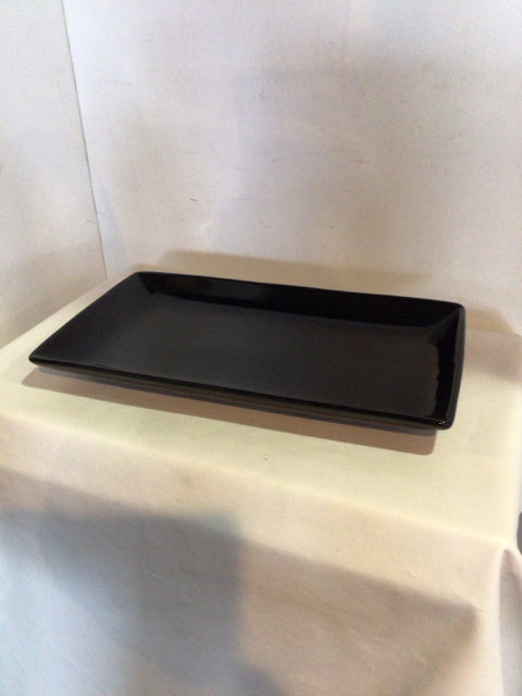 RE Black Ceramic Plate