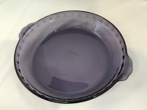 Pyrex Vintage Purple Glass Deer Pie Plate