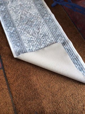 Polyester Runner Gray/Cream Rug