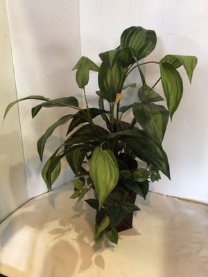 Green In Planter Faux Plant