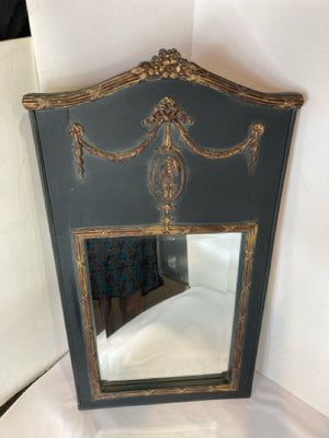 NeoClassic Black/Gold Wood Mirror