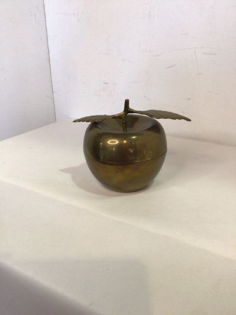 Trinket Gold Bronze Apple Figurine