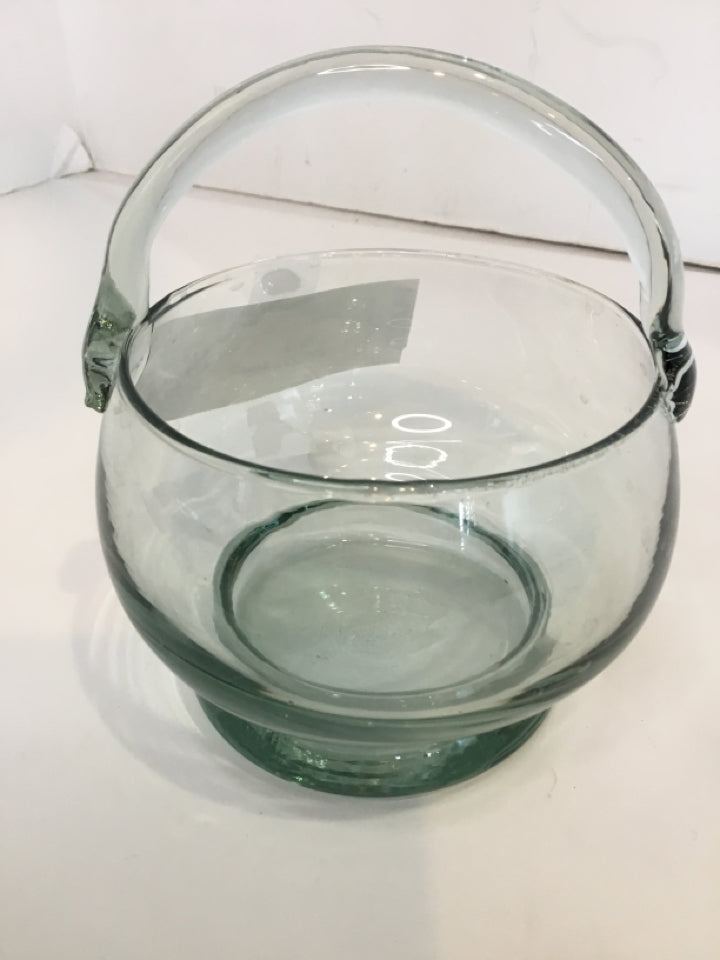 Clear Glass Basket