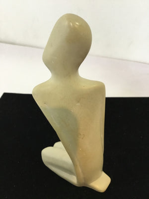 White Stone Woman Statue