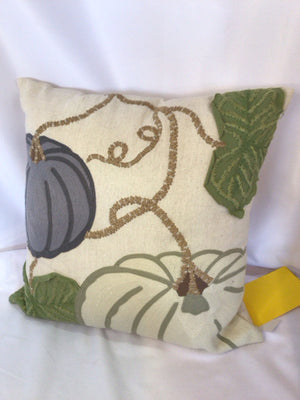 PIER 1 Multi-Color Polyester Fall Pumpkin Pillow