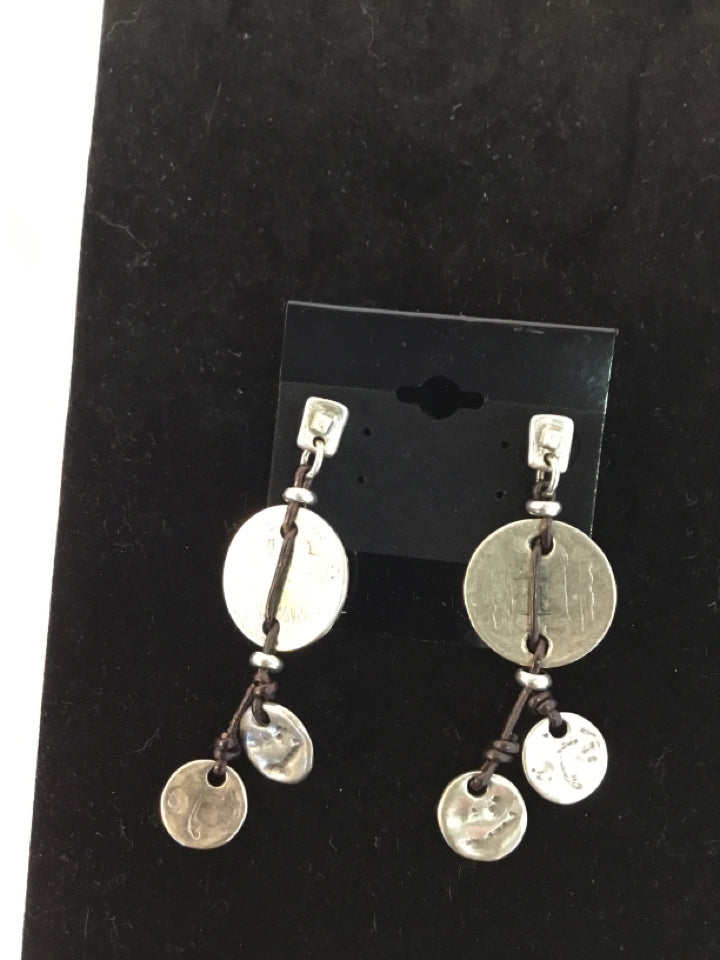 UNOde50 Silver Coin Earrings