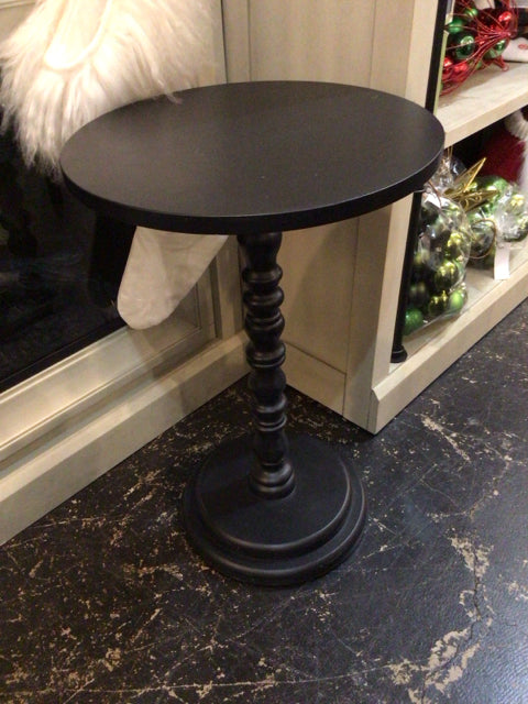 Wood Accent Black Table