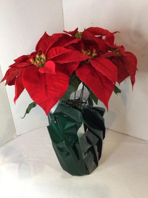 Christmas Red Poinsettia Holiday Item