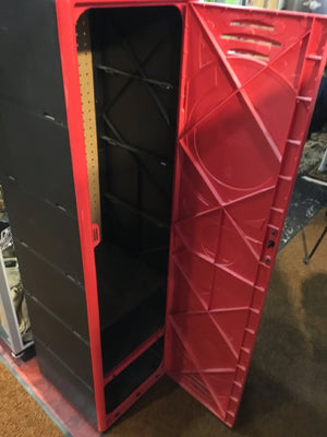 Red/Black Plastic Ohio State Buckeye Lockers