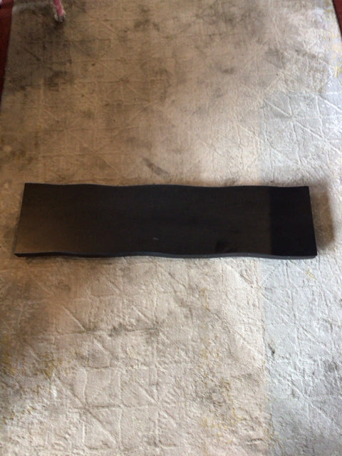 CB2 Adjustable Black Wood Tray