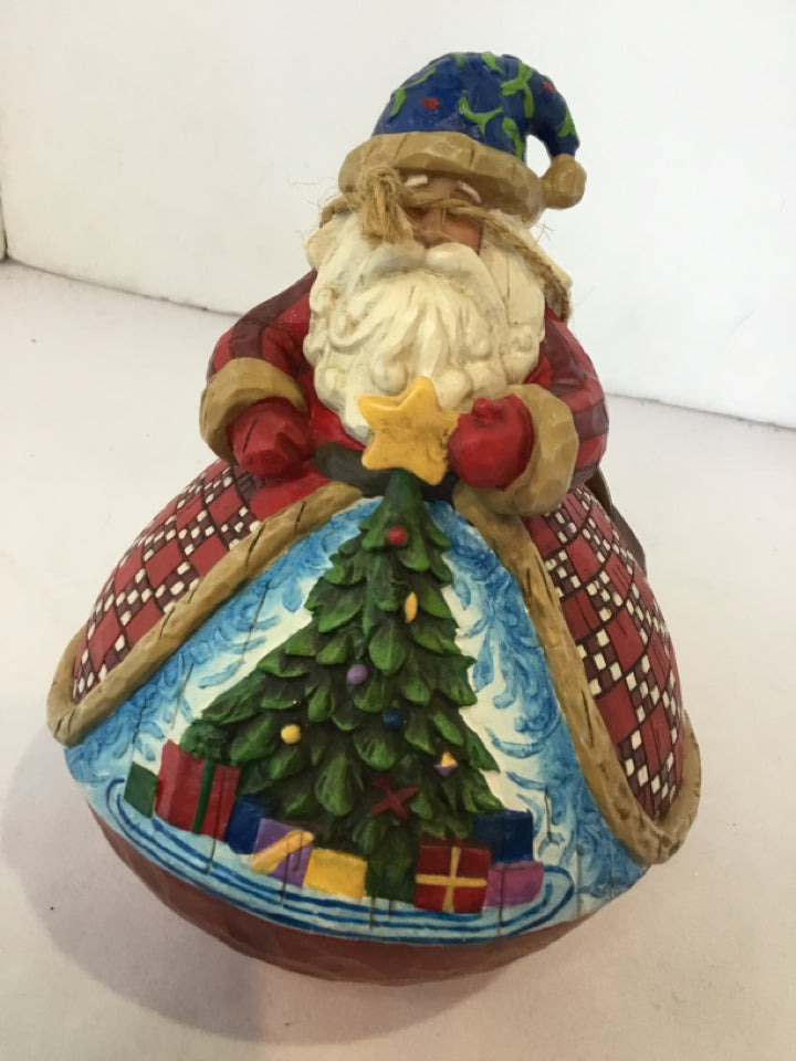 Jim Shore Santa Red Resin w/Box Holiday Item