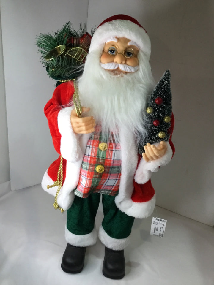 Santa Red/white Holiday Item