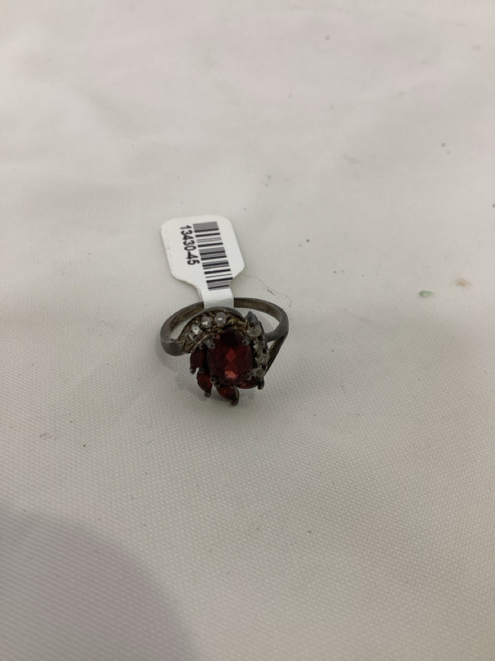 Red Garnet Ring
