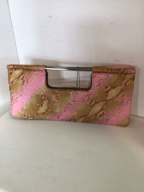 Echo Silk Pink/Green Clutch Purse