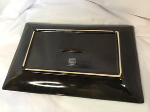 Mikasa Cream/Brown Ceramic Tray