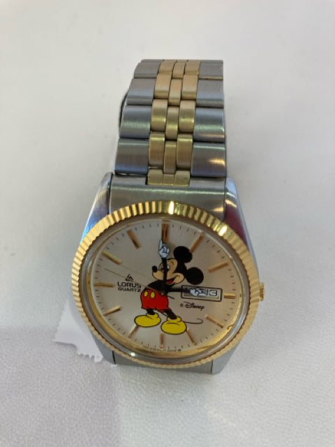 Lorus Silver/Gold Mickey Mouse Watch