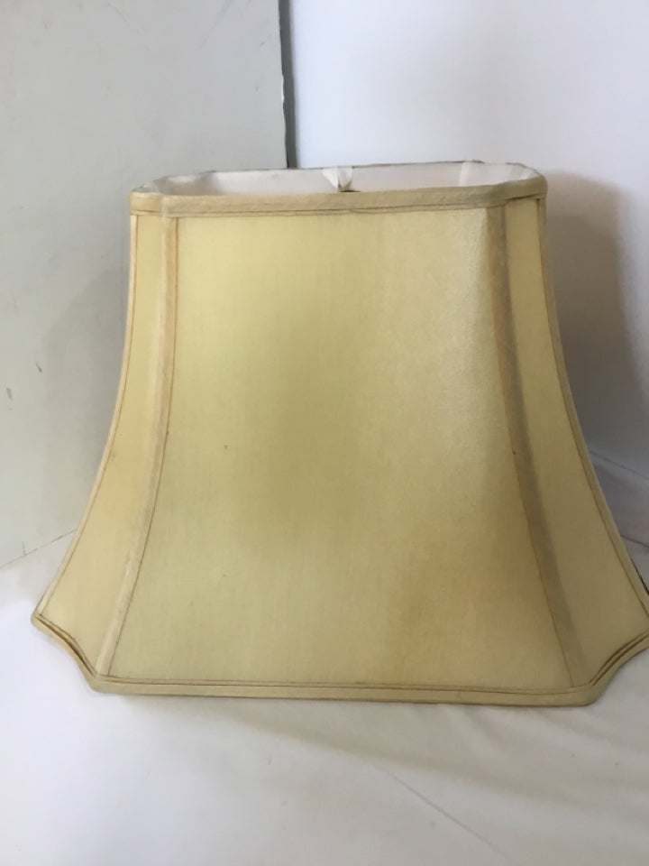 Gold Silk Rectangle Bell Lamp Shade