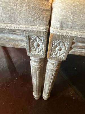 World Market Shield Back Pair Cream Chair