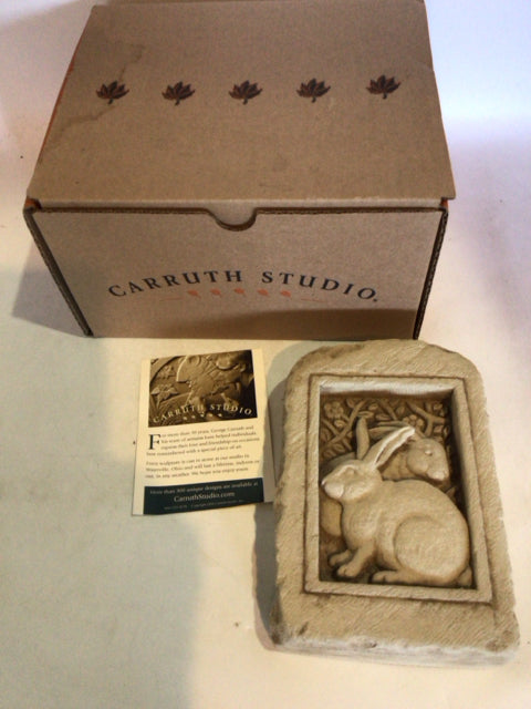 Carruth In Box Gray Cement Rabbit Garden Access.