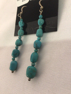 Turquoise Dangle Turquoise Earrings