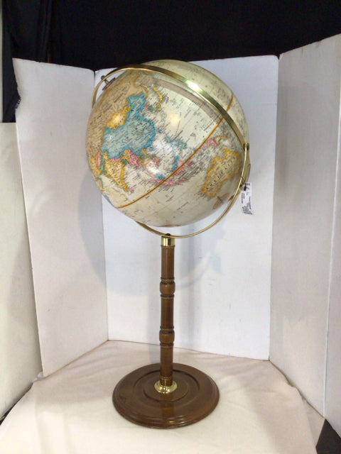 Replogle Cream On Stand Globe