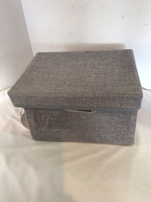 Lidded Storage Fabric Gray Box