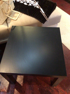 End Wood Black Table
