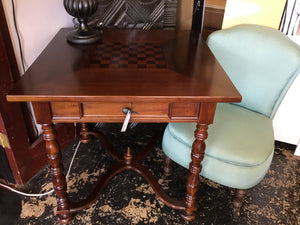 Arhaus Wood 2 Drawers Game Table