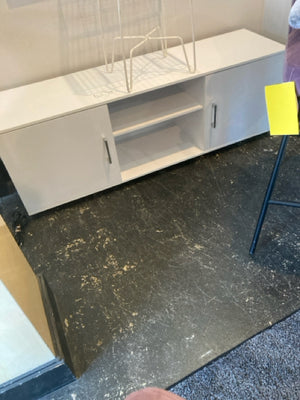 Modern Laminate White TV Stand