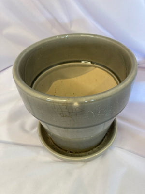 Gray Ceramic Planter