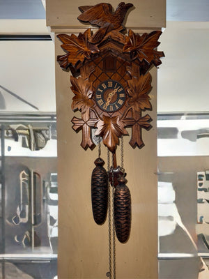 Cuckoo Wood Carved Clock