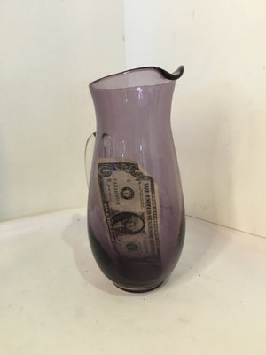 Purple Glass Pitcher